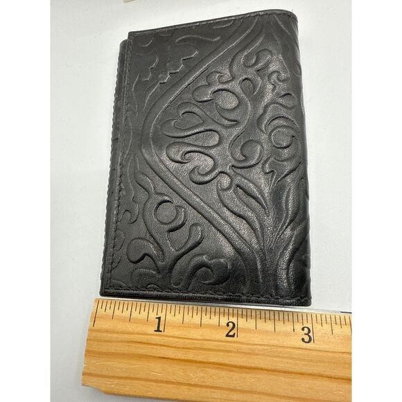 Kenneth Cole Black‎ Embossed Leather Micro Wallet Coin Purse Credit Card … - Picture 8 of 8